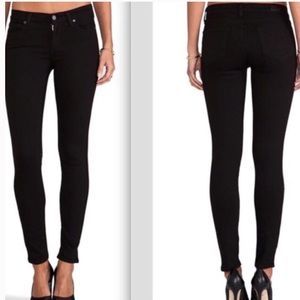 PAIGE Verdugo Ultra Skinny Soft Jeans in Overdye Black